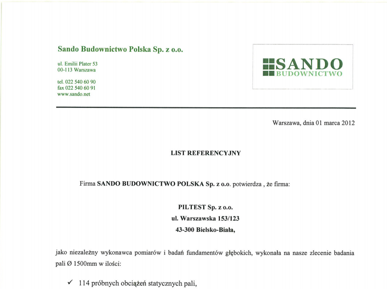 Sando Budownictwo Polska Sp. z o.o.