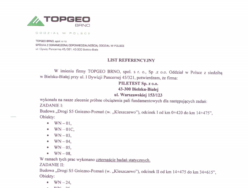 TOPGEO BRNO Sp. z o.o.