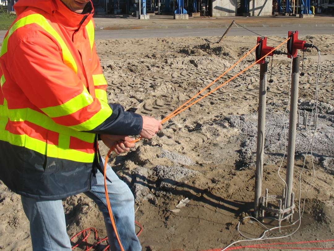 wykonanie badania ciągłości metodą Cross-hole Sonic Logging