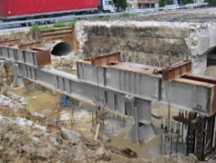 badanie z użyciem pali kotwiących