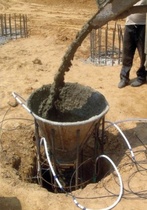 Przygotowanie pala do pomiarów naprężeń z wykorzystaniem światłowodu